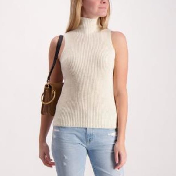 Theory Sweaters - Theory Plaited Stripe Shell Sweater White P NWT